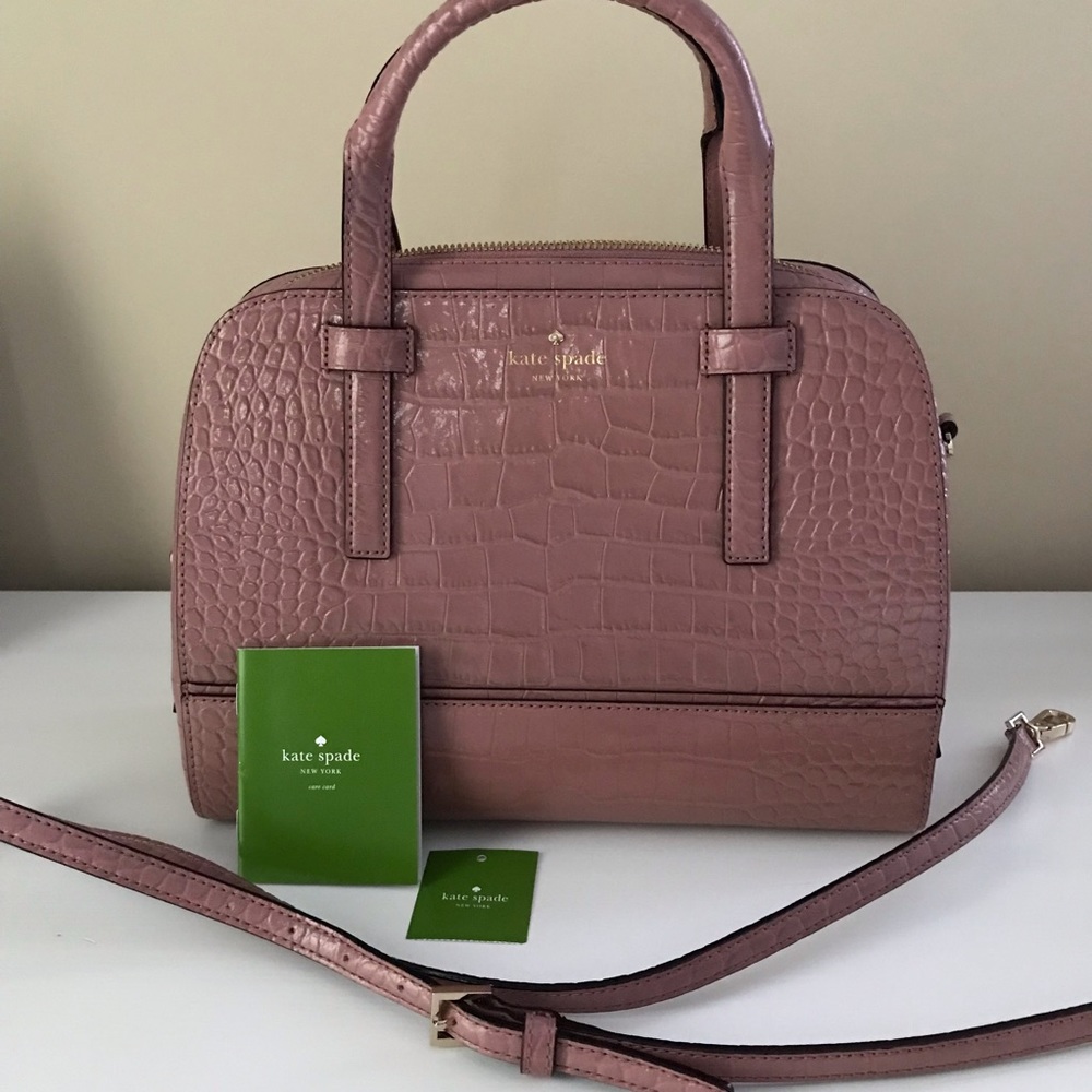 KATE SPADE ♠️ AUTHENTIC RIVERSIDE STREET EXOTIC SMALL FELIX SATCHEL NWT